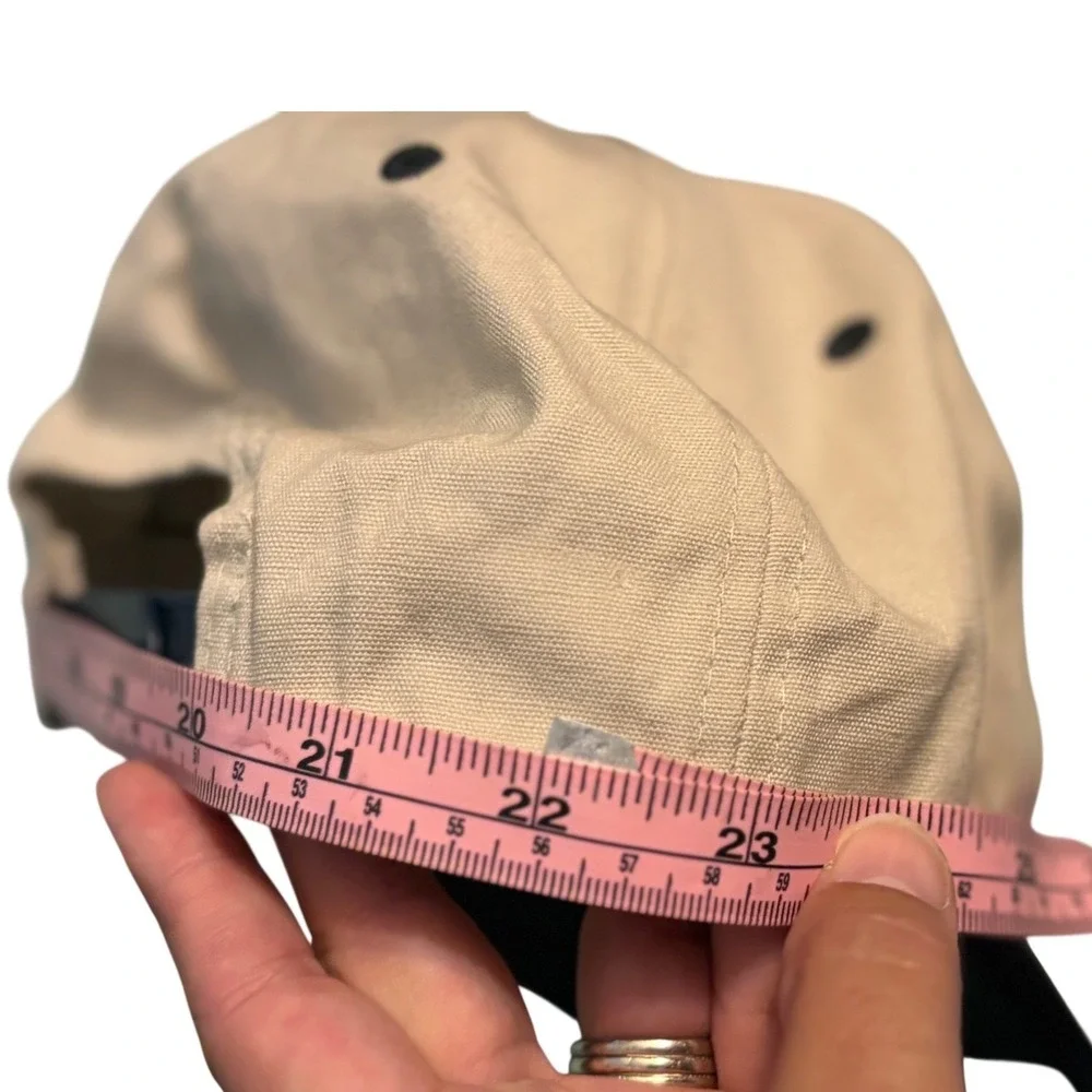 Imperial DNA Project Gibson's Donuts Snapback Hat Tan Navy Blue Memphis Bakery